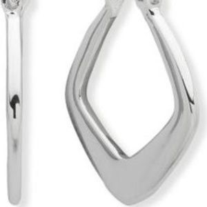 Nine West Small Silver-Tone Hoop Earrings